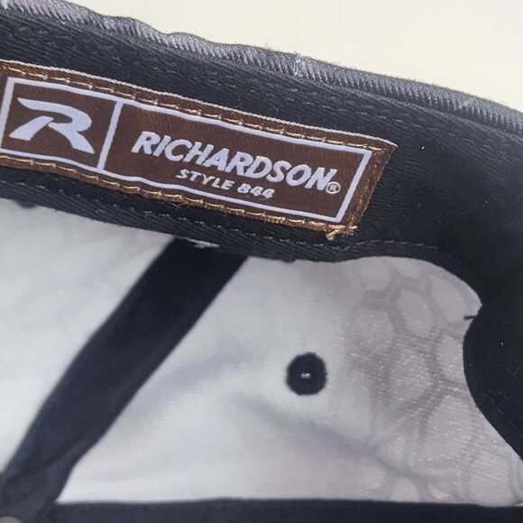 Weatherly's Black Baseball Cap with American Flag Patch - Picture 5 of 6